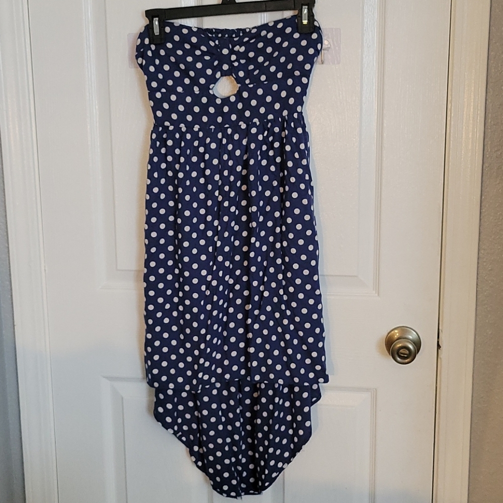 4/$25 Navy polka dot dress